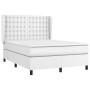 Cama box spring con colchón cuero sintético blanco 140x200cm de vidaXL, Camas y somieres - Ref: Foro24-3129034, Precio: 546,1...