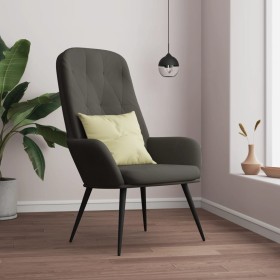 Sillón de relax de terciopelo gris oscuro en Sillones | Comprar online en Foru.es