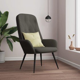 Sillón de relax de terciopelo gris oscuro en Sillones | Comprar online en Foru.es