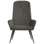 Sillón de relax de terciopelo gris oscuro en Sillones | Comprar online en Foru.es