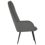 Sillón de relax de terciopelo gris oscuro en Sillones | Comprar online en Foru.es