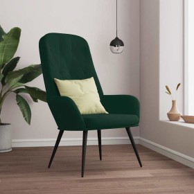 Sillón de relax de terciopelo verde oscuro en Sillones | Comprar online en Foru.es