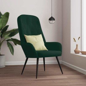 Sillón de relax de terciopelo verde oscuro en Sillones | Comprar online en Foru.es