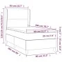 Cama box spring con colchón terciopelo negro 80x200 cm de vidaXL, Camas y somieres - Ref: Foro24-3129059, Precio: 358,21 €, D...