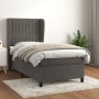 Cama box spring con colchón terciopelo gris oscuro 90x190 cm de vidaXL, Camas y somieres - Ref: Foro24-3129304, Precio: 343,1...