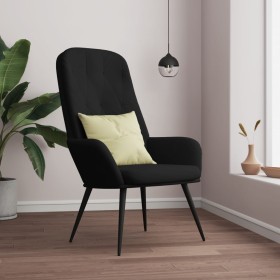 Sillón de relax de terciopelo negro en Sillones | Comprar online en Foru.es
