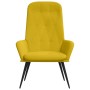Sillón de relax de terciopelo amarillo mostaza en Sillones | Comprar online en Foru.es