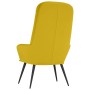Sillón de relax de terciopelo amarillo mostaza en Sillones | Comprar online en Foru.es