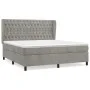 Boxspringbett mit hellgrauer Samtmatratze 180x200 cm von vidaXL, Betten und Lattenroste - Ref: Foro24-3129405, Preis: 612,78 ...