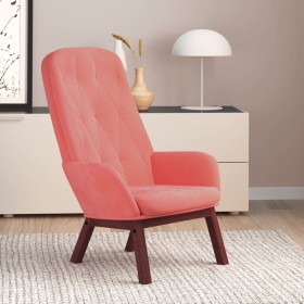 Sillón de relax de terciopelo rosa en Sillones | Comprar online en Foru.es