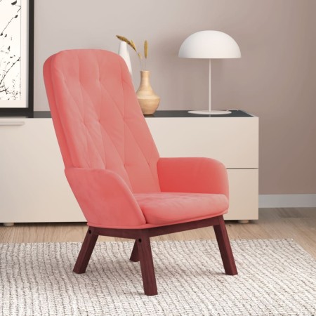 Sillón de relax de terciopelo rosa en Sillones | Comprar online en Foru.es