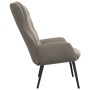 Silla de relajación de terciopelo gris claro en Sillones | Comprar online en Foru.es
