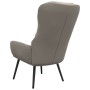 Silla de relajación de terciopelo gris claro en Sillones | Comprar online en Foru.es