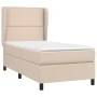 Cama box spring con colchón cuero sintético capuchino 100x200cm de vidaXL, Camas y somieres - Ref: Foro24-3128960, Precio: 34...