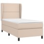 Cama box spring con colchón cuero sintético capuchino 100x200cm de vidaXL, Camas y somieres - Ref: Foro24-3128960, Precio: 34...