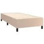 Cama box spring con colchón cuero sintético capuchino 100x200cm de vidaXL, Camas y somieres - Ref: Foro24-3128960, Precio: 34...