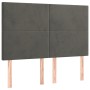 Cama box spring con colchón terciopelo gris oscuro 140x200 cm de vidaXL, Camas y somieres - Ref: Foro24-3129094, Precio: 500,...