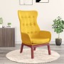 Sillón de relax de tela amarillo mostaza en Sillones | Comprar online en Foru.es