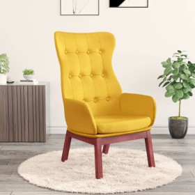 Sillón de relax de tela amarillo mostaza en Sillones | Comprar online en Foru.es