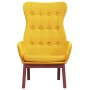 Sillón de relax de tela amarillo mostaza en Sillones | Comprar online en Foru.es