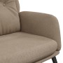 Sillón de relax de cuero sintético de ante gris taupe en Sillones | Comprar online en Foru.es