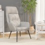 Sillón de relax de cuero sintético de ante gris claro en Sillones | Comprar online en Foru.es