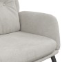 Sillón de relax de cuero sintético de ante gris claro en Sillones | Comprar online en Foru.es
