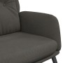 Sillón de relax de cuero sintético de ante gris oscuro en Sillones | Comprar online en Foru.es