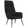 Sillón de relax de cuero sintético de ante negro en Sillones | Comprar online en Foru.es