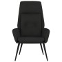Sillón de relax de cuero sintético de ante negro en Sillones | Comprar online en Foru.es