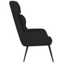 Sillón de relax de cuero sintético de ante negro en Sillones | Comprar online en Foru.es