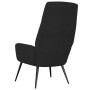 Sillón de relax de cuero sintético de ante negro en Sillones | Comprar online en Foru.es