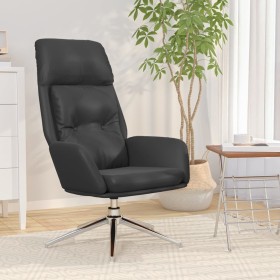 Sillón de relax de cuero auténtico negro en Sillones | Comprar online en Foru.es
