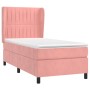 Cama box spring con colchón terciopelo rosa 80x200 cm de vidaXL, Camas y somieres - Ref: Foro24-3129302, Precio: 337,20 €, De...
