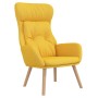 Sillón de relax de tela amarillo mostaza en Sillones | Comprar online en Foru.es