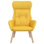 Sillón de relax de tela amarillo mostaza en Sillones | Comprar online en Foru.es