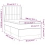 Cama box spring con colchón terciopelo rosa 80x200 cm de vidaXL, Camas y somieres - Ref: Foro24-3129302, Precio: 337,20 €, De...