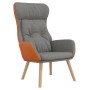 Sillón de relax de tela y PVC gris claro en Sillones | Comprar online en Foru.es