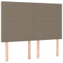 Cama box spring con colchón tela gris taupe 140x200 cm de vidaXL, Camas y somieres - Ref: Foro24-3128369, Precio: 527,02 €, D...