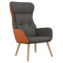 Sillón de relax de tela y PVC gris oscuro en Sillones | Comprar online en Foru.es