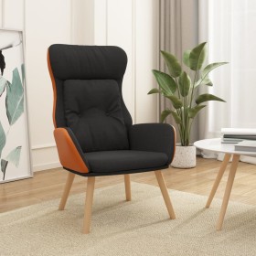 Sillón de relax de tela y PVC negro en Sillones | Comprar online en Foru.es