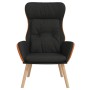 Sillón de relax de tela y PVC negro en Sillones | Comprar online en Foru.es