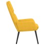 Sillón de relax de tela amarillo mostaza en Sillones | Comprar online en Foru.es