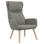 Sillón de relax de terciopelo gris claro en Sillones | Comprar online en Foru.es