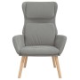 Sillón de relax de terciopelo gris claro en Sillones | Comprar online en Foru.es