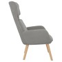 Sillón de relax de terciopelo gris claro en Sillones | Comprar online en Foru.es