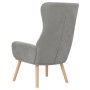 Sillón de relax de terciopelo gris claro en Sillones | Comprar online en Foru.es