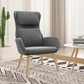 Sillón de relax de terciopelo gris oscuro en Sillones | Comprar online en Foru.es