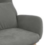 Sillón de relax de terciopelo gris oscuro en Sillones | Comprar online en Foru.es