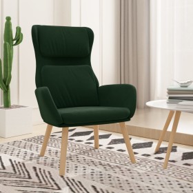 Sillón de relax de terciopelo verde oscuro en Sillones | Comprar online en Foru.es